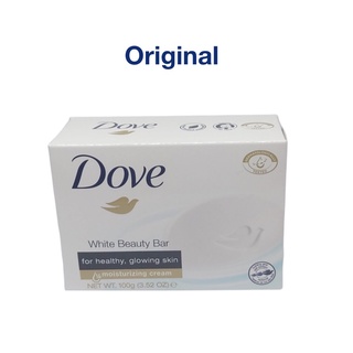 Dove Soap Bar นำเข้า .สบู่ก้อน  1ก้อน100g Original , Vanilla , Rose