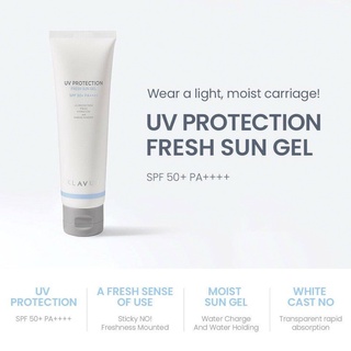 Klavuu UV Protection Fresh Sun Gel Spf50pa+++ 50ml เจลกันแดด