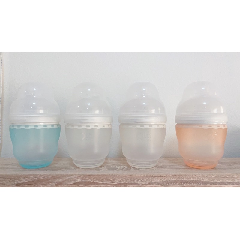 Olababy ขวดนมซิลิโคน ขนาด 4 ออนซ์ (4 ขวด)