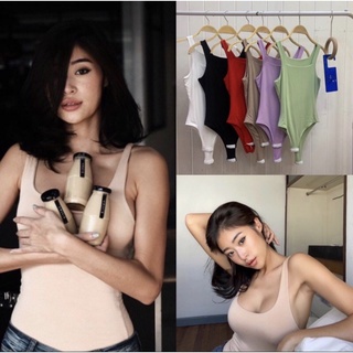 Bodysuit บอดี้สูท สายเดี่ยว คอเหลี่ยม +มีกระดุมที่เป้า ผ้าเรย่อนเกรดดี เย็บ 2 ชั้น คัตติ้งเนี้ยบ งานดีAs always