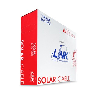 สายโซล่าเซลล์ LINK PV1-F 6 ตร.มม. 100 ม. สีดำ สายโซล่าเซลล์ จาก LINK เป็นสาย PV1-F สายไฟสำหรับไฟ DC ออกแบบมาเพื่อระบบโซล