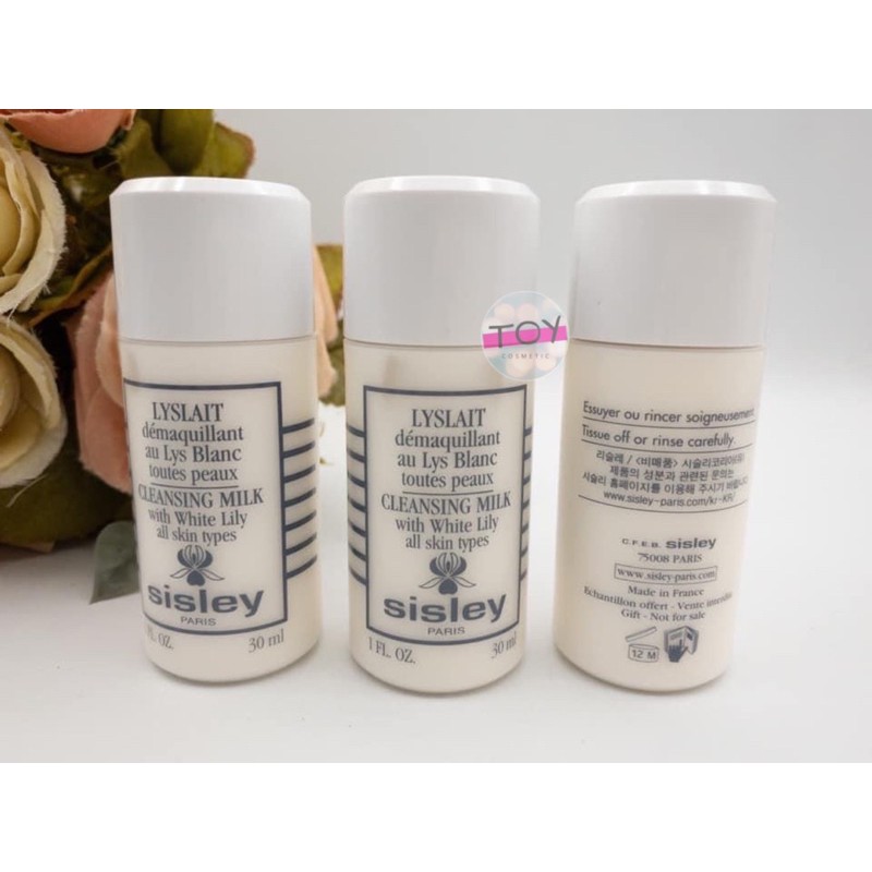 SISLEY LYSLAIT Cleansing Milk with White Lily for Dry/Sensitve skin  30 ml(Exp.2027)