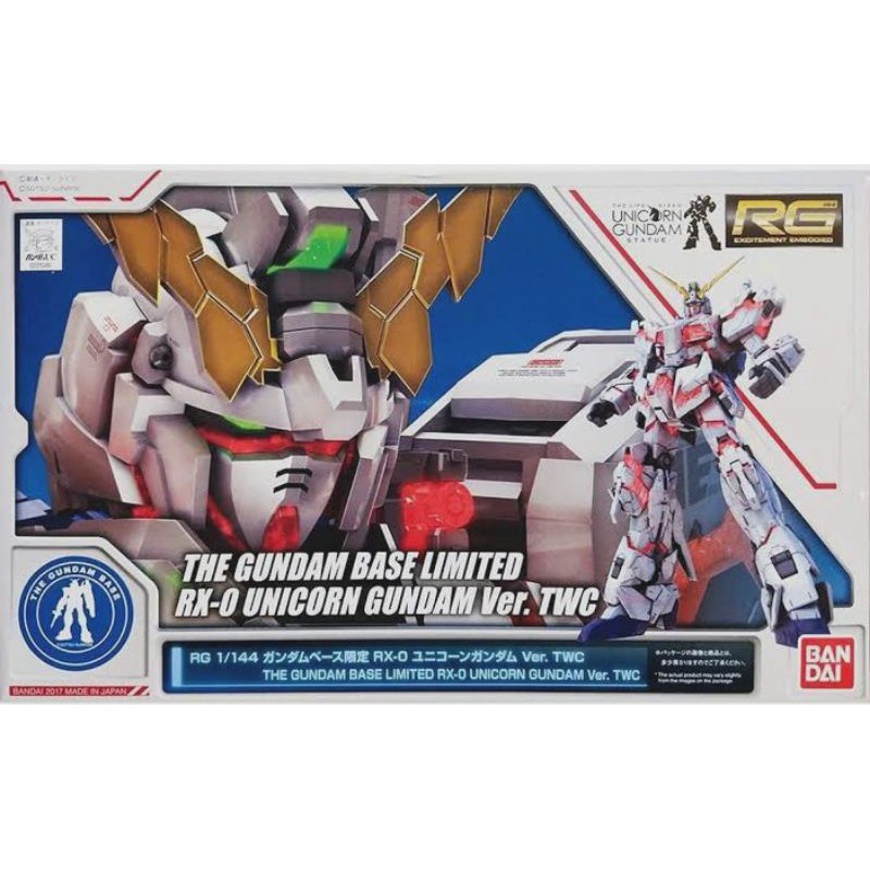 RG 1/144 Gundam Base Limited RX-0 Unicorn Gundam Ver.TWC