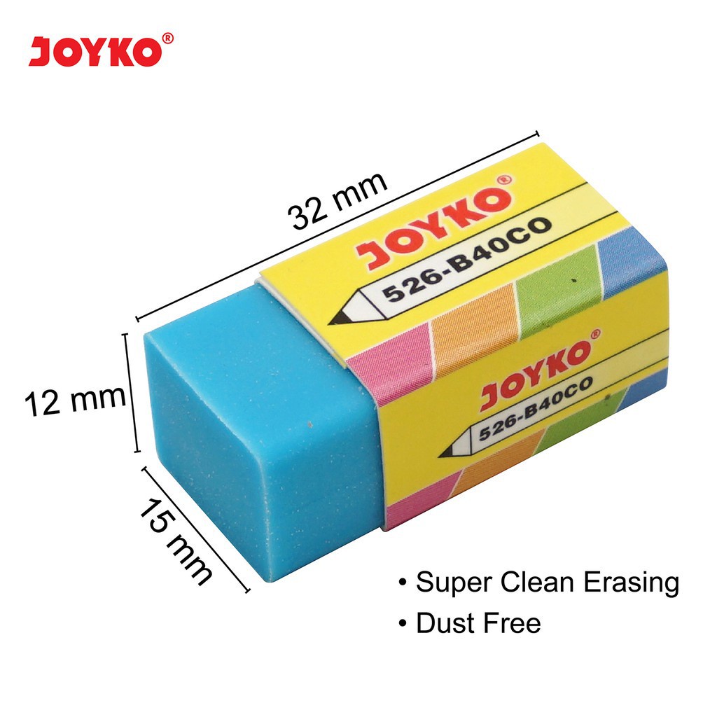 [D] ยางลบสี Joyko 526-B40 (ชิ้น)