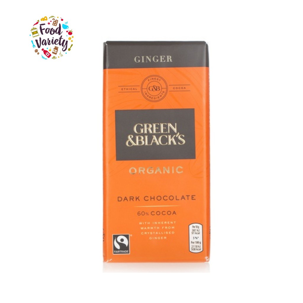 Green & Black's Organic Ginger 90g