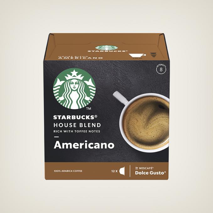 STARBUCKS Americano HOUSE BLEND Capsule Coffee สำหรับ Dolce Gusto สตาร์