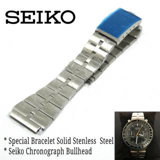 สร้อยข้อมือสแตนเลส Seiko Chronograph Fishboon คุณภาพสูง 20 มม.