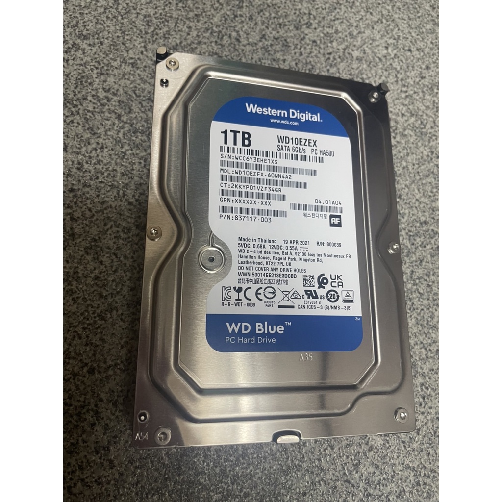HDD WD Blue 1TB สภาพ 95% (มือสอง)