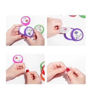 น้ำยาล้างสีทาเล็บ ยาล้างสีทาเล็บ แผ่นล้างเล็บ แบบตลับ 25แผ่น คละกลิ่น