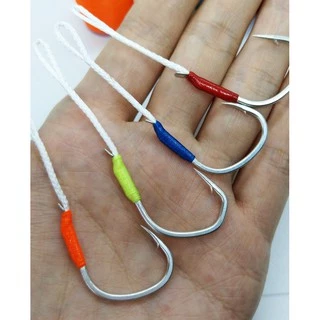 [[ PongFishing ]] ด้ายมัดตัวเบ็ดจิ๊ก ยาว 100 หลา มี หลายสี ขาวเรืองแสง เหลือง น้ำเงิน ส้ม แดง ดำ สำหรับงาน Jigging