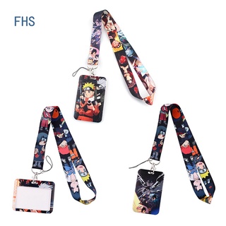 Fhs เคสการ์ด ลายการ์ตูนนารูโตะ พร้อมสายคล้อง สําหรับนักเรียน