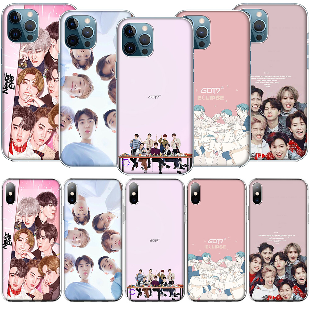 เคสโทรศัพท์มือถือแบบใสสําหรับ Apple Iphone 11 14 Pro Xs Max Xr X 8 7 Plus 13 Pro Max C62 Got7