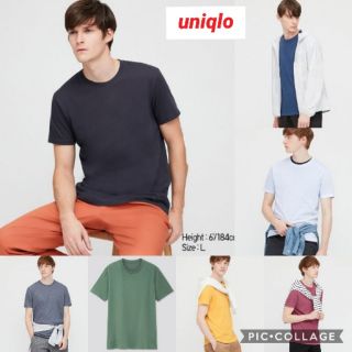 เสื้อยืดคอกลม จาก uniqlo ราคารวมหิ้วแล้ว