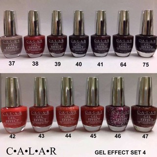 Set 4 CALAR Gel Effect สีทาเล็บเจล แบบพิเศษไม่ต้องเข้าเครื่องอบ ( 1เซ็ท/12 สี )