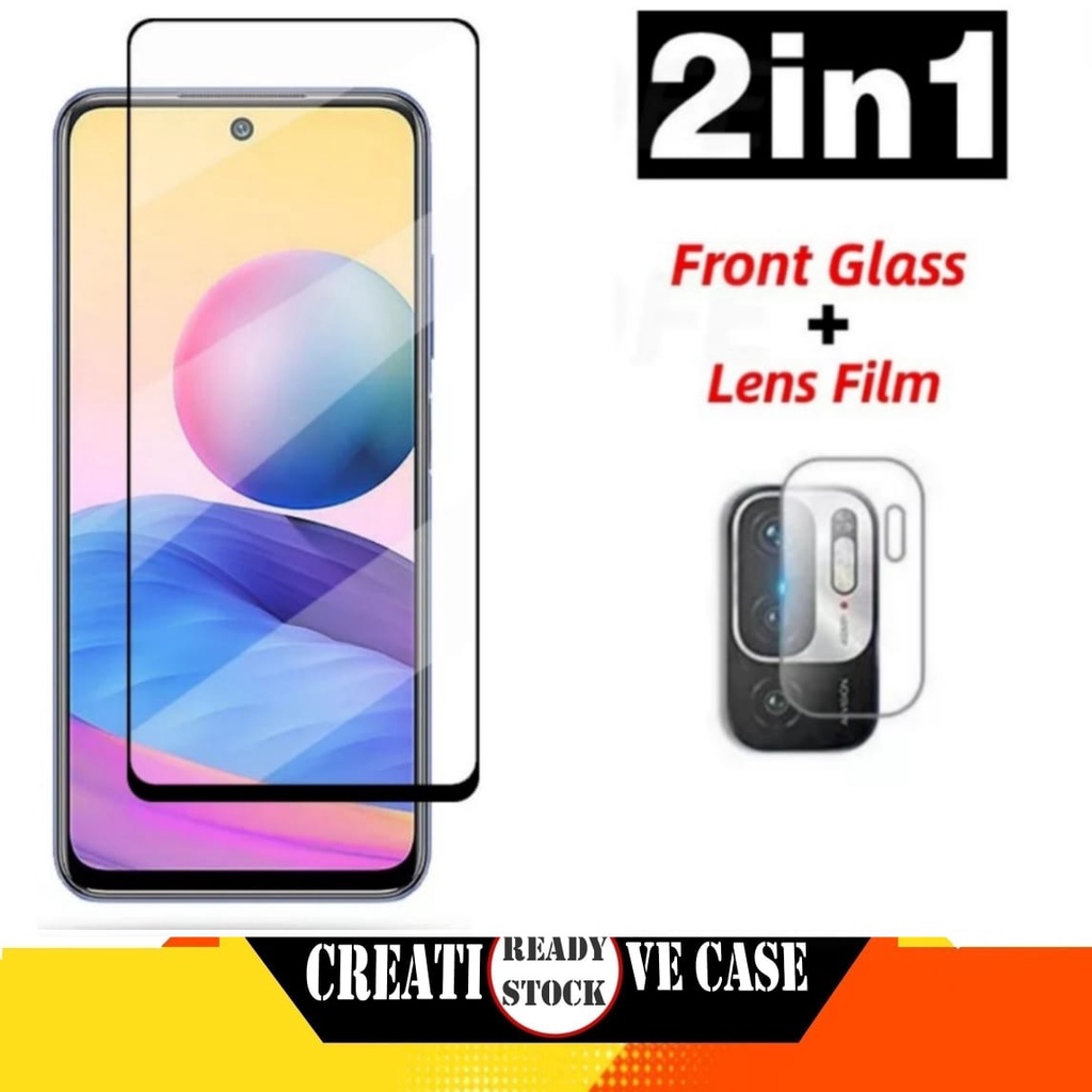 2 INC PACKAGE 1 กระจกนิรภัย Xiaomi Redmi Note 10 5G 2021
