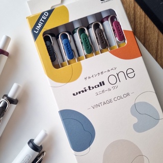 Uniball one limited 2021 vintage 0.38 mm. set 5