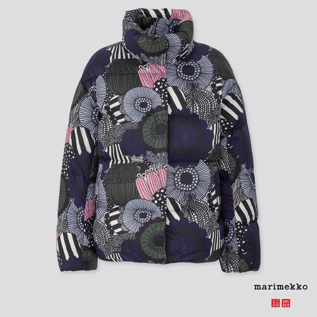 women marimekko ultra light down cocoon jacket