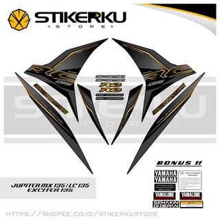 สติกเกอร์ ลายรถบังคับวิทยุ 135 JUPITER MX 135 EXCITER 135 LC 135 STRIPING STICKER STOCK DECAL STICKER Variation 2010-2015 MX135 RC 1 Stickerku