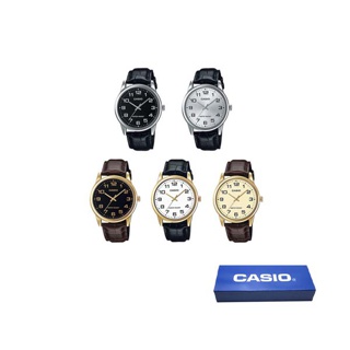 [ใส่โค้ดลดเพิ่ม] ของแท้ นาฬิกาข้อมือ Casio ผู้ชายรุ่น MTP-V001 สายหนัง พร้อมกล่อง