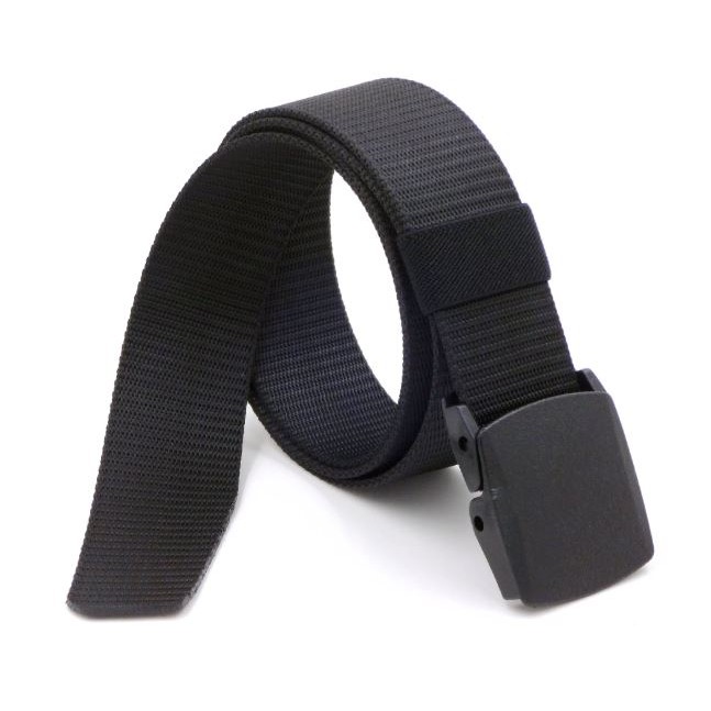 เข็มขัดแฟชั่น ผู้ชายแบบทหารล็อกอัตโนมัติ ทำจากผ้าไนลอนคุรภาพ Nylon Military Tactical Men Belt With Plastic Buckle