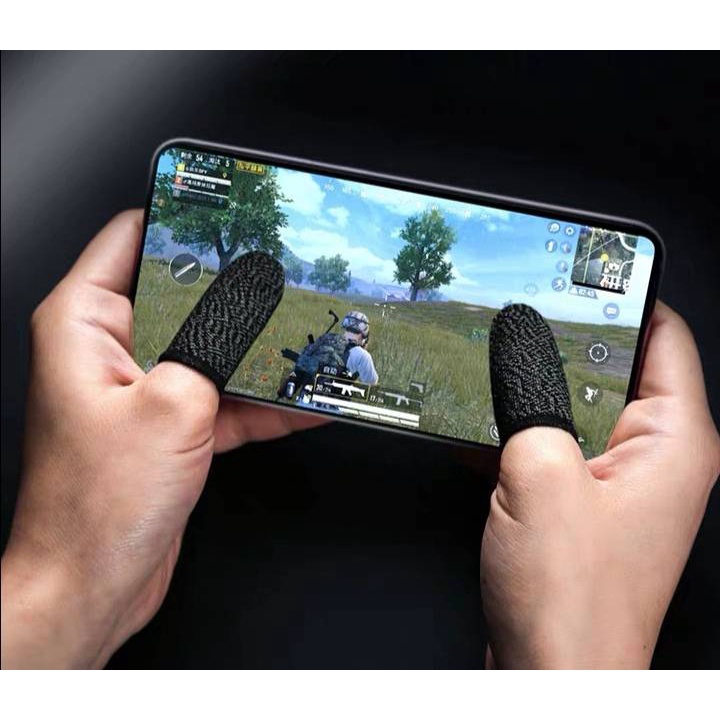 ( 1 คู่ ) ถุงนิ้วเล่นเกมส์ ถุงมือเล่นเกมส์ จอยเกมมือถือ อุปกรณ์เล่นเกมส์ ถุงนิ้วเล่นเกม pubg freefire rov gaming