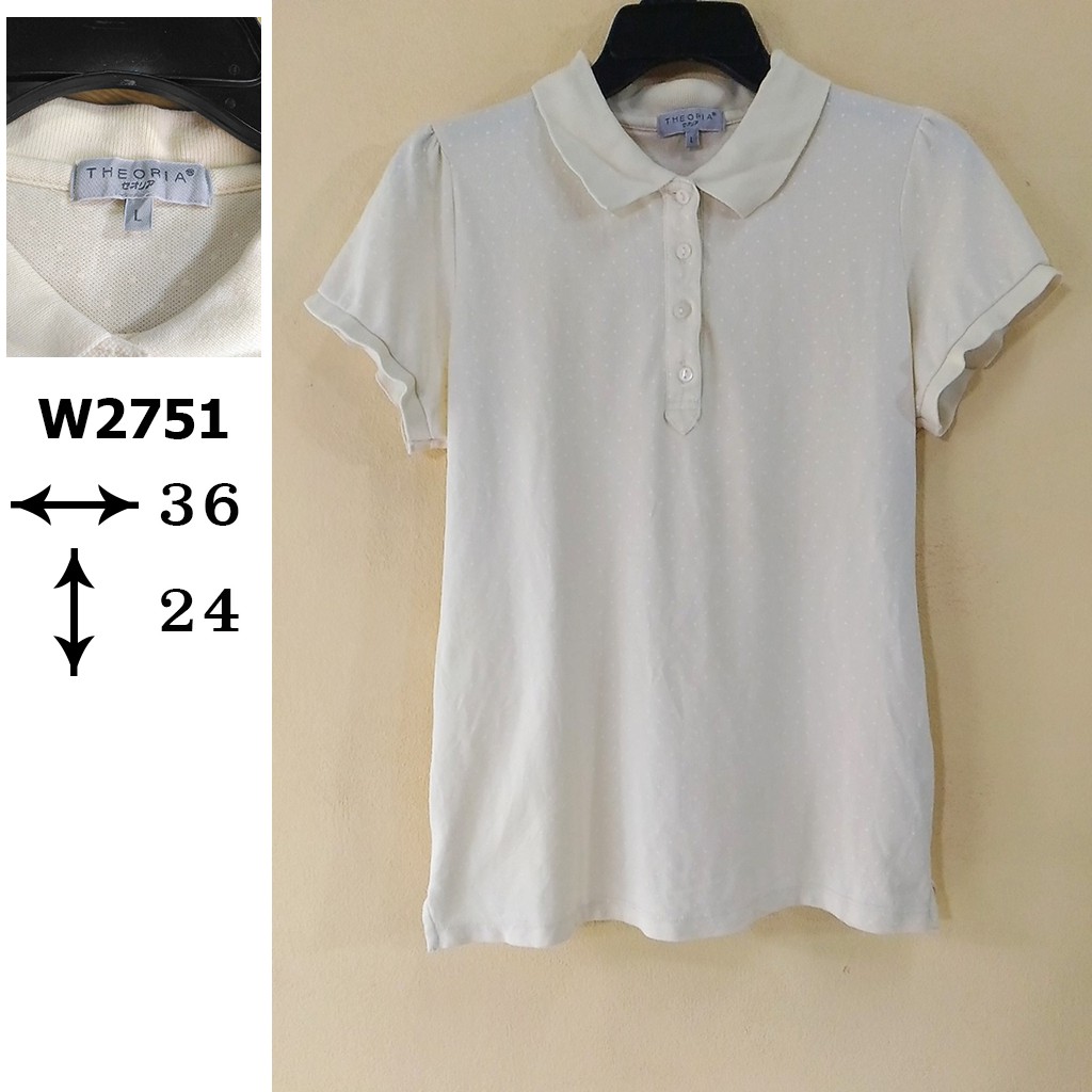 เสื้อโปโลแขนสั้น ??? เสื้อมือสอง??W2751 ขายดี บิ๊กซี JAPAN