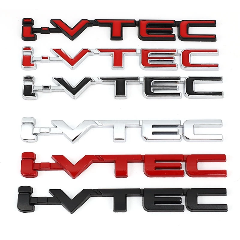 3D VTEC โลโก้ป้ายสัญลักษณ์โลหะ Decals สติกเกอร์รถสําหรับ Honda City cb400 i-VTEC vfr800 cb750 Civic Accord Odyssey Spirior