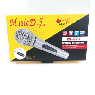 Music D.J. ไมโครโฟน M-377 ไมค์สาย