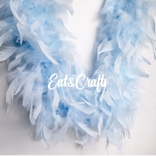 ขนนก เส้นกลม ขนไก่ Chandelle Boa Feather (available in several colors) Fluffy (มีให้เลือกหลายสี) สินค้าพร้อมส่ง