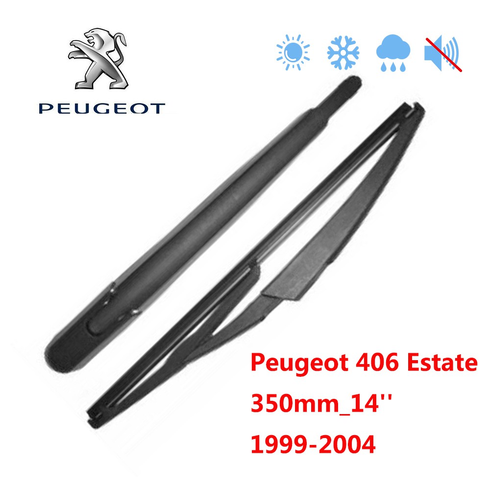 ชุดใบปัดน้ําฝนกระจกหลัง สําหรับ Peugeot 406 Este 350 มม. 14 นิ้ว 1999-2004