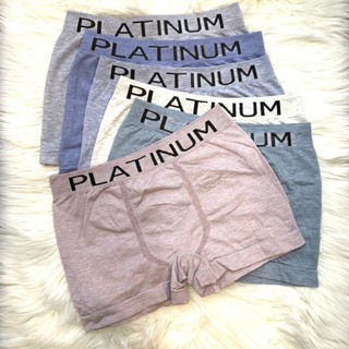 boxer ผ้า​ทอ​เต็มตัว​ไร้​รอยต่อ​ใส่​สบาย​#ฟอก​6สี