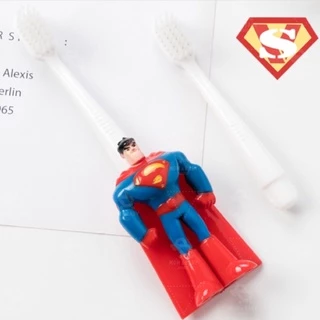 แปรงสีฟันเด็ก ลายการ์ตูน Superman Batman เปลี่ยนหัวแปรงได้ แถมหัวแปรง