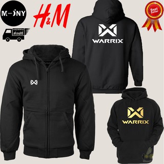 Warrix เสื้อฮู้ด วอริกซ์ งานป้าย แบบซิป-สวม ผ้าดีเกรดA เสื้อกันหนาว งานดีแน่นอน หนานุ่มใส่สบาย Hoodie