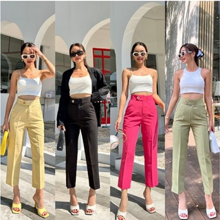 Ariela high-waist pants กางเกง7ส่วน กางเกงเอวสูง ปิดสะดือรุ่นใหม่ รุ่นนี้ทรงสวยมาก และเป็นทรงเบสิคที่ใส่ได้ในทุก ๆ วัน