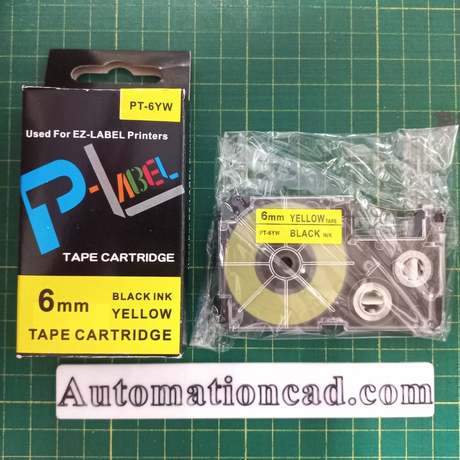 เทป  TAPE เทียบเท่า คาสิโอ CASIO 9 12 18 24mm. XR-9WE XR-12WE XR-9YW XR-12 XR-24 XR-12X XR9WE XR12WE