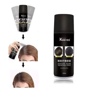 ***พร้อมส่ง***(ขวดใหญ่) kingyesสเปรย์ผม ปิดผมขาว ปิดผมบาง แก้ปัญหาหัวล้าน(ขวดดำ)