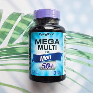 (PipingRock®) Mega Multi for Men 50 Plus, 100 Capsules วิตามินรวม สำหรับผู้ชาย วัย 50 ขึ้นไป