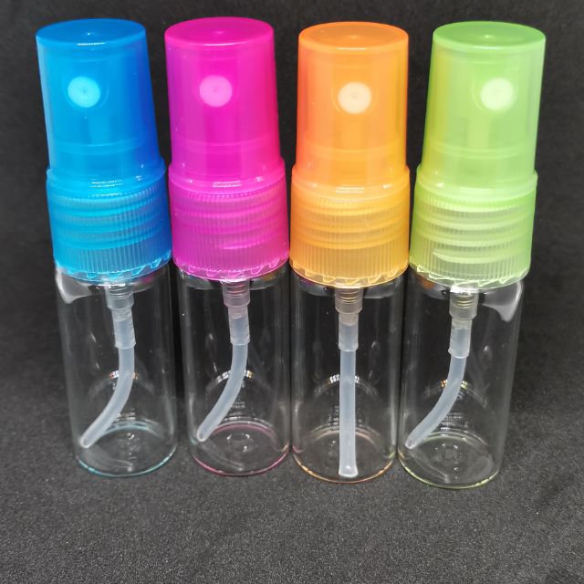 (6ขวด)​ขวดสเปรย์แก้วปริมาณ 10 ML ฝาสี
