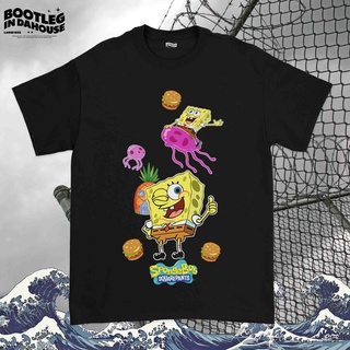 เสื้อยืด พิมพ์ลายการ์ตูน SPONGEBOB SQUAREPANTS SPONGEBOB SQUAREPANTS VINTAGES-5XL