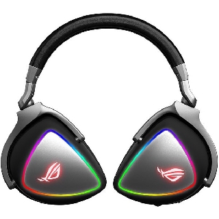 HEADSET (หูฟัง) ASUS ROG DELTA HI-RES ESS QUAD-DAC หูฟังครอบหูสีดำ  สินค้าประกัน 2 ปี