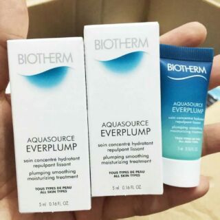 Biotherm Aquasource Everplump ขนาดทดลอง 5 ml