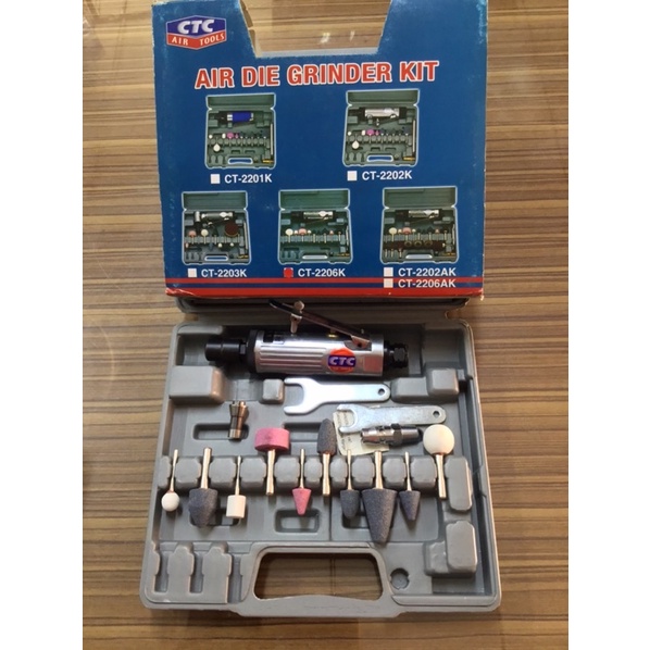 ล้างสต๊อก // เครื่องเจียรลม คอตรง แกน 6 มิล (1/4") CTC 2206K