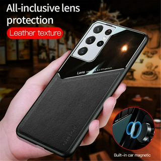 Leather Mirror Case for Samsung Galaxy S20 FE S21 Plus Note 20 Ultra A51 A71 A42 A52 A72 5G Magnetic Protective Shockproof Cover