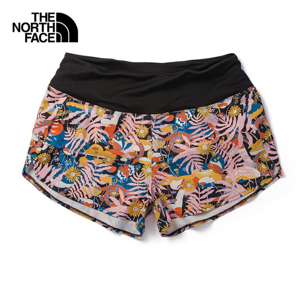 THE NORTH FACE W PRINTED EA ARQUE 3 SHORT TNF BLACK กางเกงขาสั้น ผู้หญิง