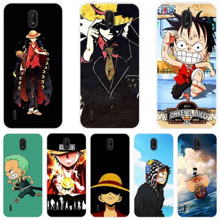 เคสโทรศัพท์มือถือ ซิลิโคนนิ่ม ลายการ์ตูนอนิเมะ One Piece Luffy สีสันสดใส สําหรับ Nokia C1