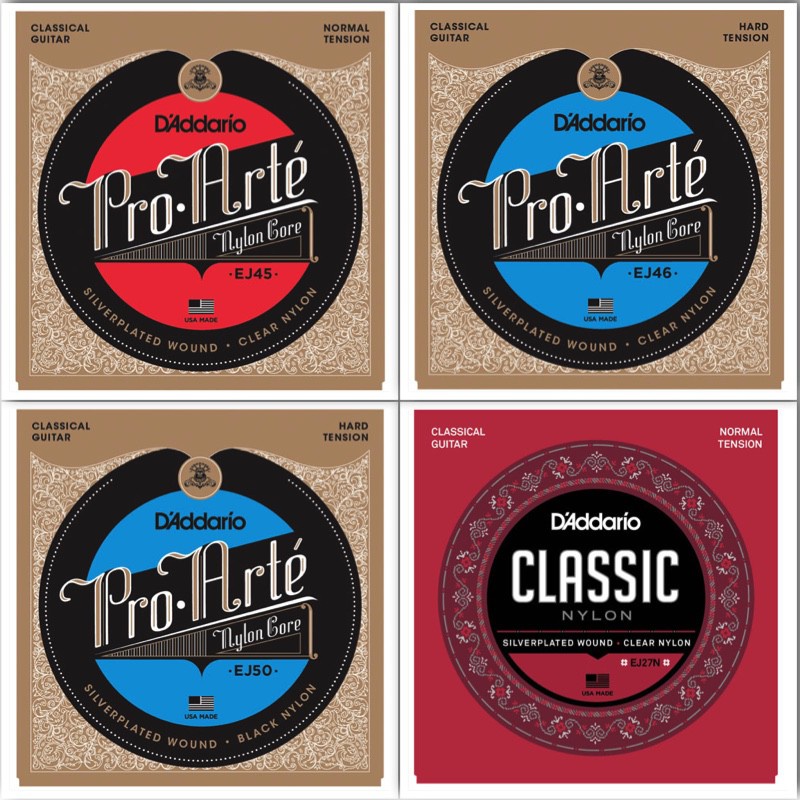 D'ADDARIO DAddario สายกีต้าร์คลาสสิค EJ45, EJ46, EJ47, EJ48, EJ49, EJ50