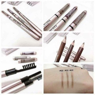 SIVANNA EYEBROW PENCIL (ES004)ชิวานน่า ดินสอเขียนคิ้วสีสวยเป็นธรรมชาติ มีให้เลือก3เฉดสี02น้ำตาลทอง03น้ำตาลดำ05น้ำตาลเเดง