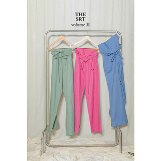 SIRINTRA The SRT X2 TPN21 Signature High-waisted Pants กางเกงขายาว ทรงบาน ขอบสูงใต้อก ดีเทลสายผูกไคว้