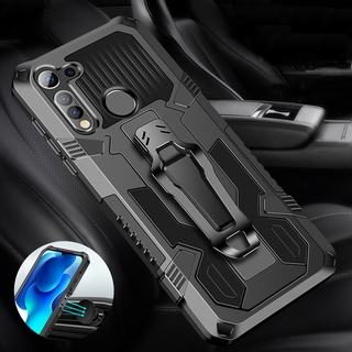 เคสโทรศัพท์มือถือ แบบแข็ง ไฮบริด บาง กันกระแทก พร้อมขาตั้ง สําหรับ Huawei Y9 2019 Y9 Prime 2019