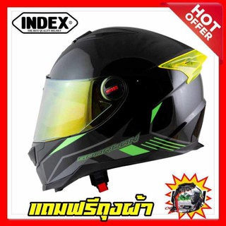 [ลด30บาทโค้ด A1MOTER30] หมวกกันน็อคเต็มใบ INDEX ID รุ่น SPARTAN ผลิตตาม มาตรฐาน ECE และ มอก. 369-2557